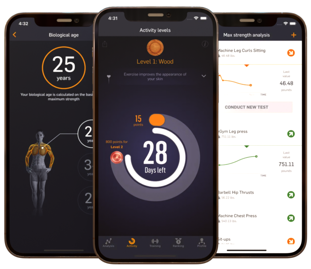 Die EGYM-App vernetzt alle Trainingserfolge über die Grenzen des Studios hinaus und begeistert so mit einem voll integrierten Trainingserlebnis